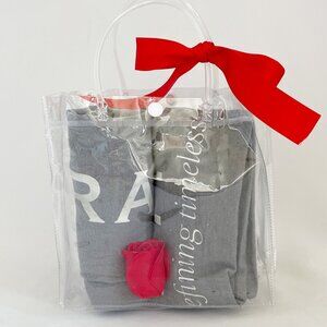 BRAHMIN Bundle 2 Large Dust Bags Drawstring Cotton Flannel Gray